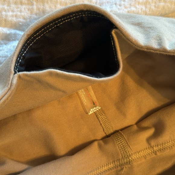 Free People hot shot kick flare pants colorblock Iced Coffee Combo XS - Picture 7 of 8